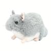 25cm/9.84in Realistico Cincillà Topo Animale Peluche Bambola Ripiena Giocattolo per Bambini Arredamento Scrivania Casa Animali di Peluche Ripieni Per bambini Regalo