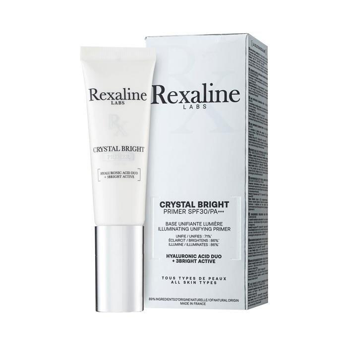 Base Unifiante Lumière - REXALINE - Crystal Bright - SPF30 - Hydratant - 30mL