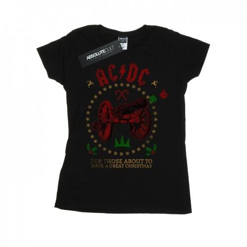 AC/DC Womens/Ladies Christmas For Those Cotton T-Shirt