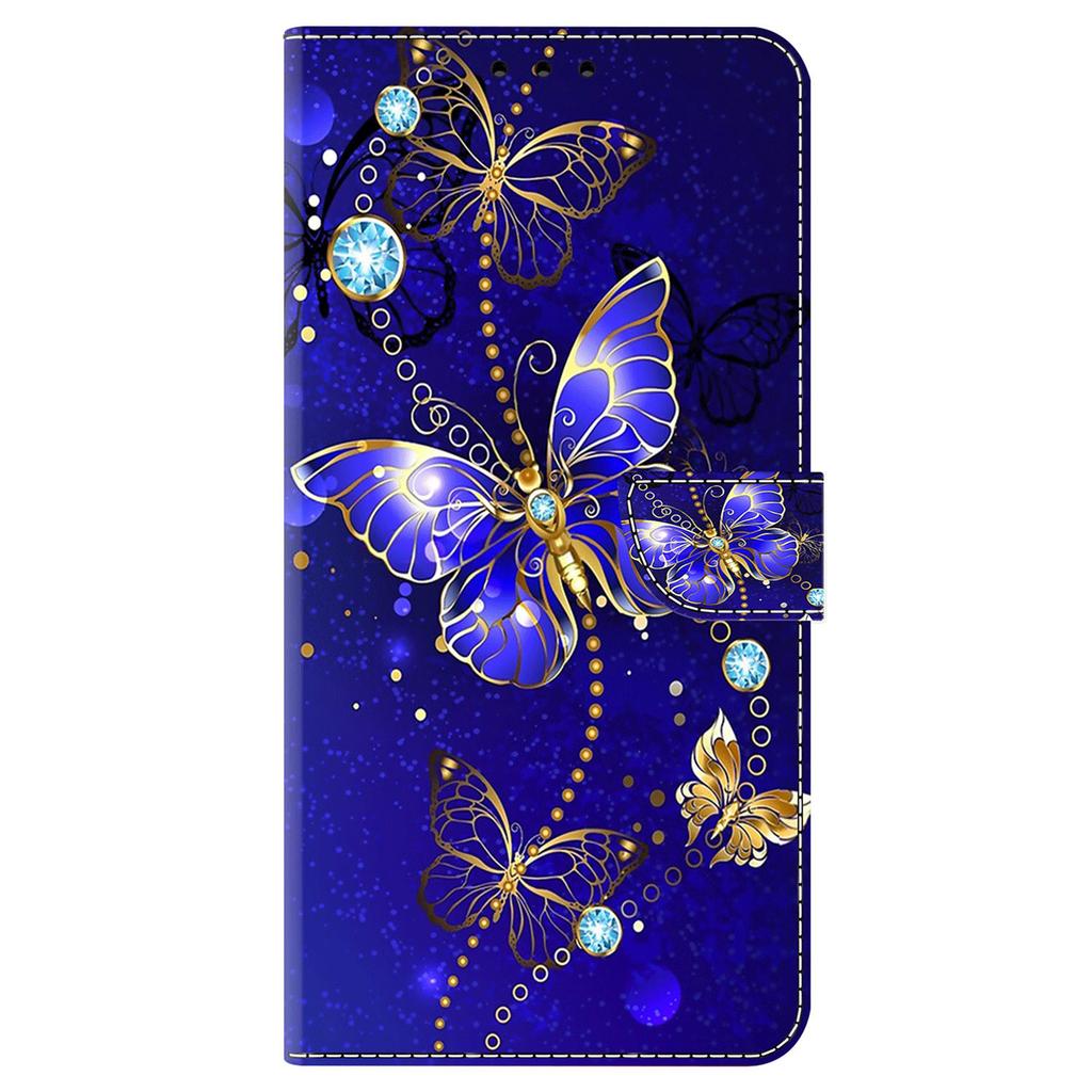 For iPhone 16 Pro Case 3D Pattern PU Leather Wallet Phone Cover with Stand