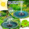 High-Quality  and No Battery Required Solar Fountain Pump  with 6 Nozzles suitable for Bird Bath Garden Fish Tank Outdoor Pool
