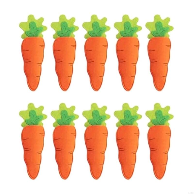 

10Pcs Easters Carrot Silverware Holder Cutter Fork Flatware Bags Decoration 6XDE China Mainland