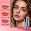 Mat Roze Afpelbare Lipgloss - Waterdicht, Sneldrogend, Plakt Niet aan Beker