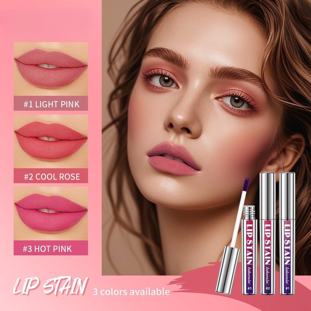 Mat Roze Afpelbare Lipgloss - Waterdicht, Sneldrogend, Plakt Niet aan Beker