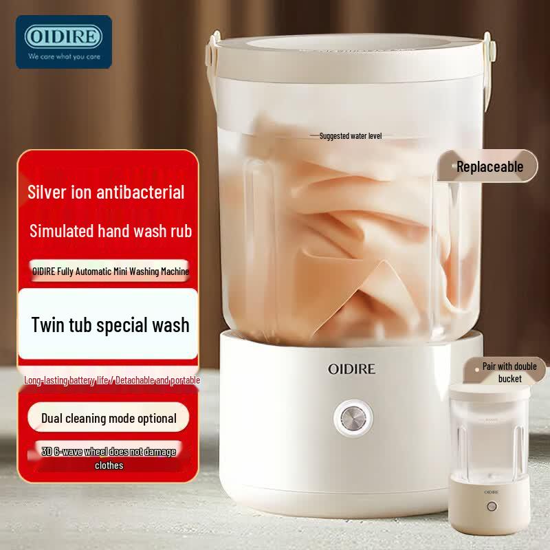OIDIRE Dual Tub Mini Washing Machine