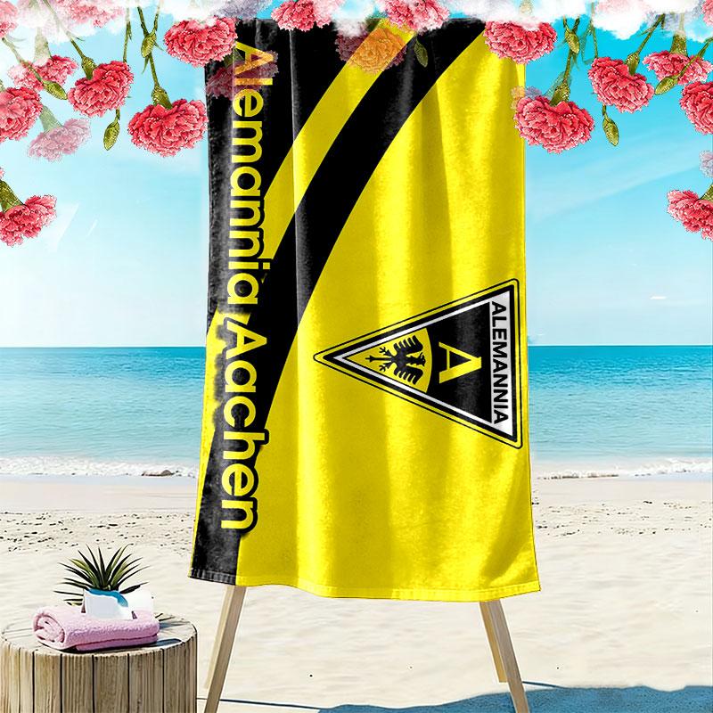Alemannia Aachen Art Print Beach Towel, Large Soft Quick Dry Towel for Beach Camping Swimming