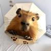 Capybara Pattern, Automatic Folding Umbrella, Portable and Foldable Design, 8 Ribs, a Christmas or Birthday Gift.