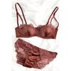 French-style lace thin soft underwire bra for women with small busts, enhancing and anti-sagging, breathable and comfortable bra set, new model