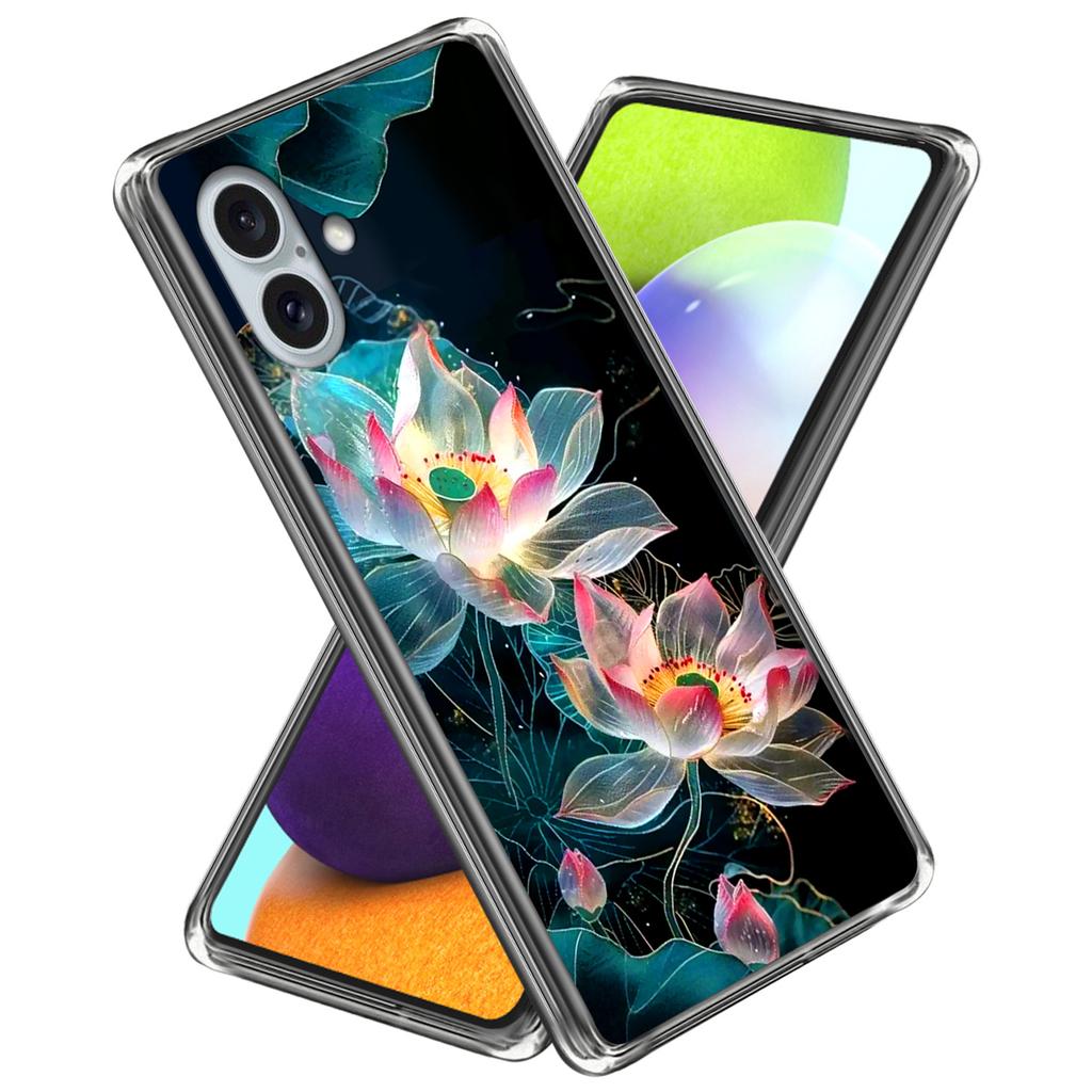 For iPhone 16 Plus Case Pattern Printed Shockproof TPU Phone Cover
