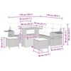 Modular Outdoor Sofa Set with Cushions 8 pcs Black Poly Rattan
