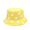 Korean Version Flower Printed Fisherman Hat for Women Japanese Style Artistic Small Fresh Basin Hat Summer Outdoor Double-sided Sunshade Hat