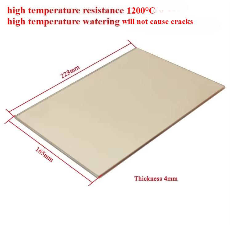 1 PZ Vetro porta camino stufa a legna ceramica microcristallina trasparente Resistente alle alte temperature Vetro spessore 4mm/5mm