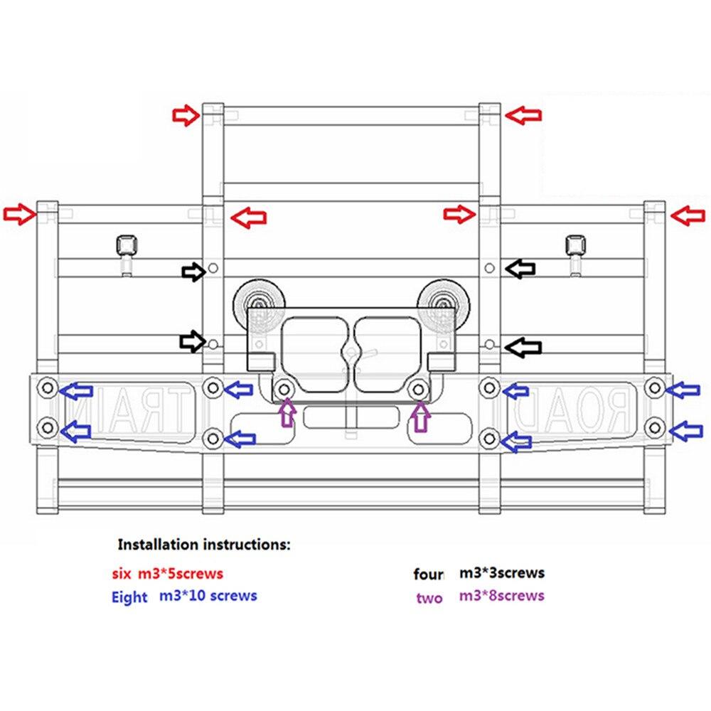 VAJJEXRC Metall Frontschürze Mit Licht Für 1/14 RC Tamiya GRAND HAULER 56344 56301 Traktor