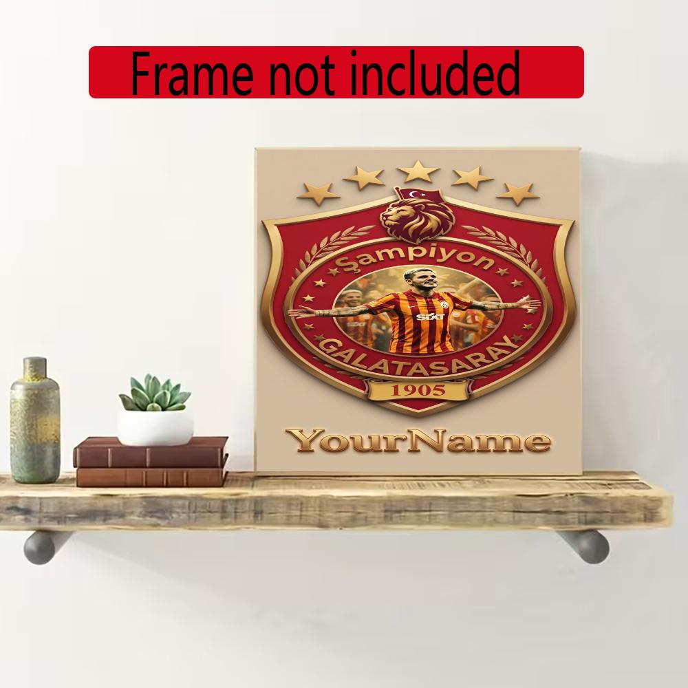 Galatasaray Customize Your Name Diamond Painting Round Diamond Diy Frameless Holiday Artwork Suitable For Home Office Wall Decoration