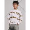 Bluetail White Sweatshirt Dying Effect Aaa1ts04wt