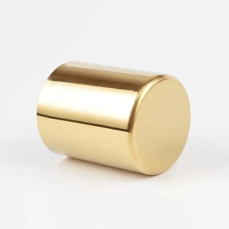 Gold Stainless Steel Round Pencil Case Metal Creative Storage Pencil Case Software Ornaments Vase Flower Arrangement