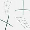 KADAX Potted Ladder Support For Plants Flowers Steel Stake Green 3pcs