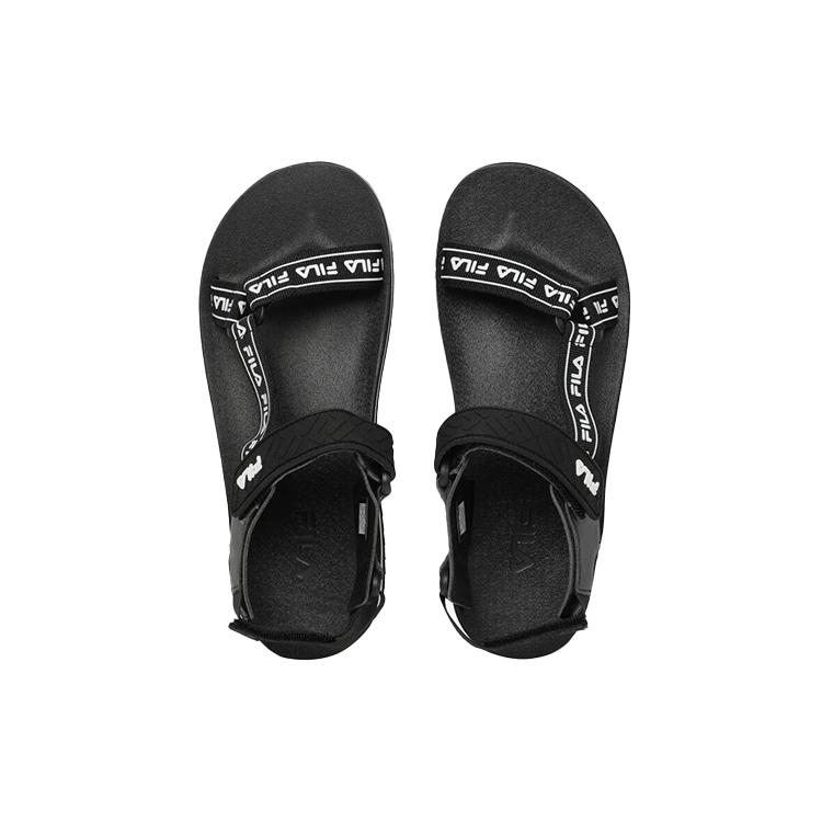 FILA Tomia Tapey Tape Sandals One Strap Sandals Unisex Black 1SM00738_001