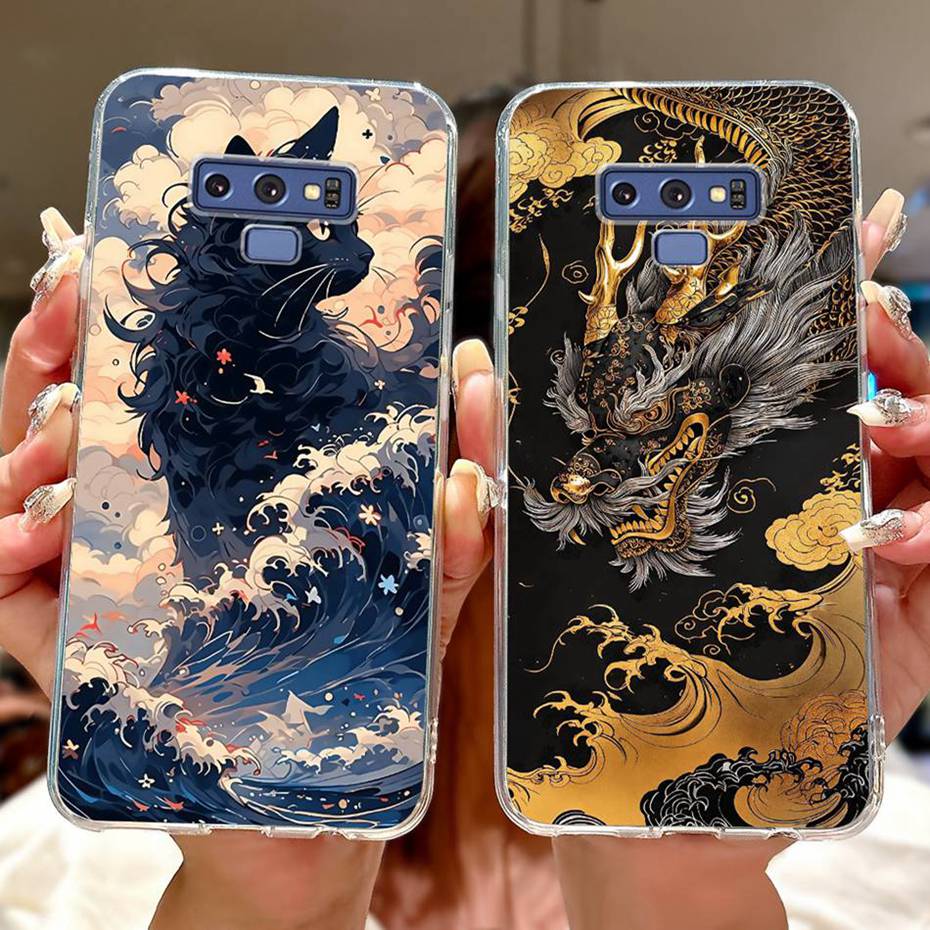 Fashion Painting Case For Samsung Galaxy Note9 Soft Silicone Phone Cases For Samsung Note 9 SM-N960F Covers Bumpers