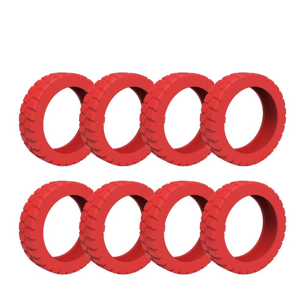 8PCS/Set Suitcase Parts Axles Travel Luggage Caster Shoes Silicone with Silent Sound Luggage Wheels Protector Reduce Noise