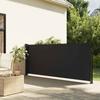 Vidaxl Retractable Side Awning, Black, 140 X 600 Cm