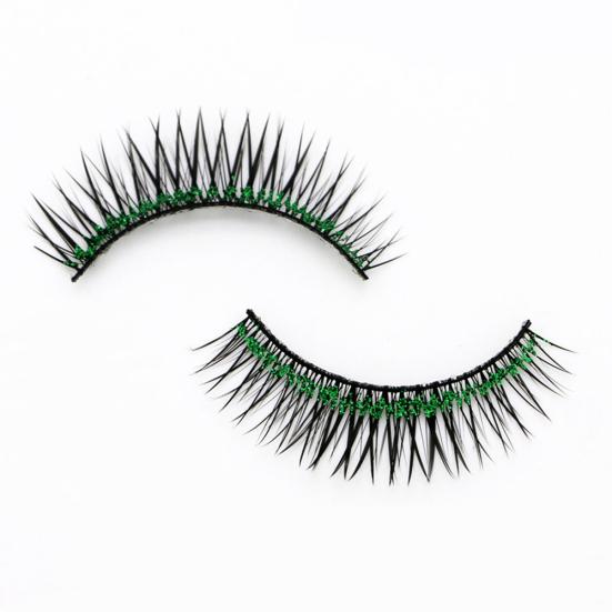 5/7/8/10/20 Pairs Shiny 3D Colorful Long Thick Glitter Artificial Eyelashes