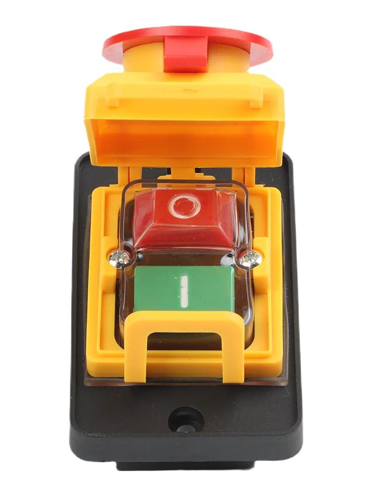 Industrial Pushbutton Switch With 6 Pins Waterproof Electromagnetic Design For KJD22 Perfect For Lathe Machines And Drills