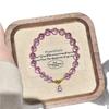 Good Luck on Land Natural Brazilian Amethyst Gourd Bracelet, Light Luxury Niche Exquisite Bracelet for Women, Simple Hand Jewelry Gift