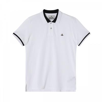 Vivienne WesTwood Orb Logo Klasické Pánské Polo Tričko s Krátkým Rukávem 2h01000i J0009 A401