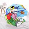 1pc Outdoor Umbrella with BT21 Characters - Automatic Opening/Closing, Portable 3-Fold Design, 8-Bone Iron Frame, Perfect Gift for Fans, Traveler