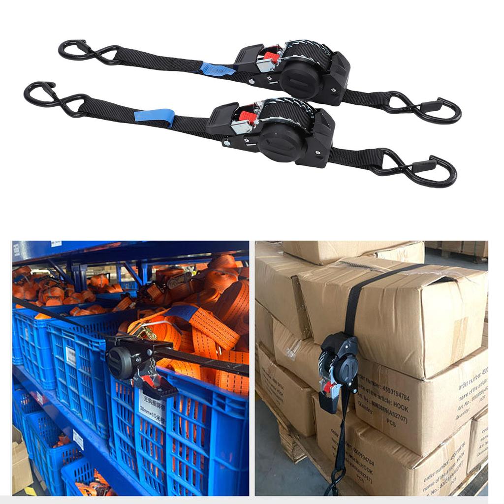 Automatische Ratsche Spanngurte Heavy Duty Selbstaufrollende Zurrgurte Marinequalität für LKW Anhänger Motorrad ATV