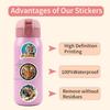 120 Sheets Tiger Cartoon Graffiti Stickers for Skateboards, Water Bottles, and Planners