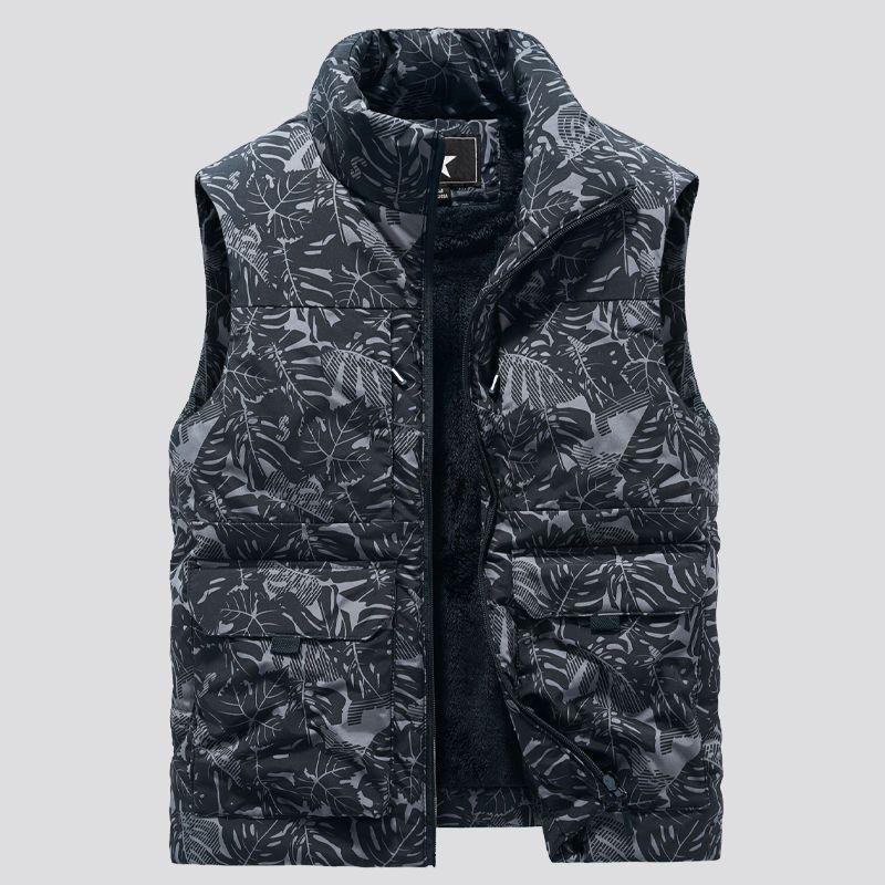 Men's Multi Pocket Clothing Autumn Winter Vest Jackets Sleeveless Coat Fashion Large Size 6XL Male's Warm Waistcoat Fleece Vest