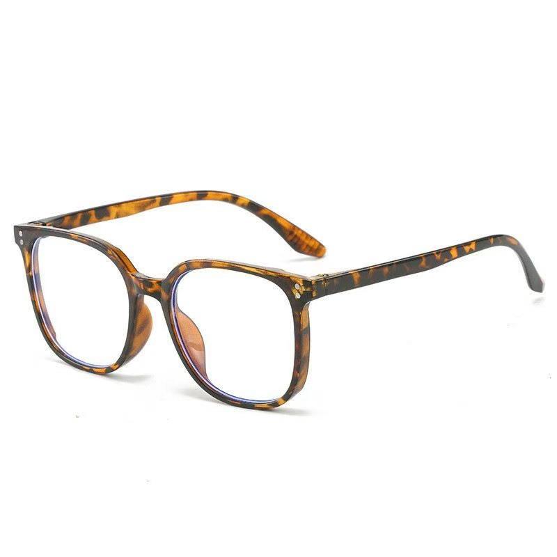 Cross-Border Fashion Rivet Square Full-Rim Anti-Blue Light Glasses - Simple, Trendy Bare Face Frame