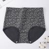 Women S High Waist Cotton Floral Briefs Long Crotch Antibacterial Underwear
