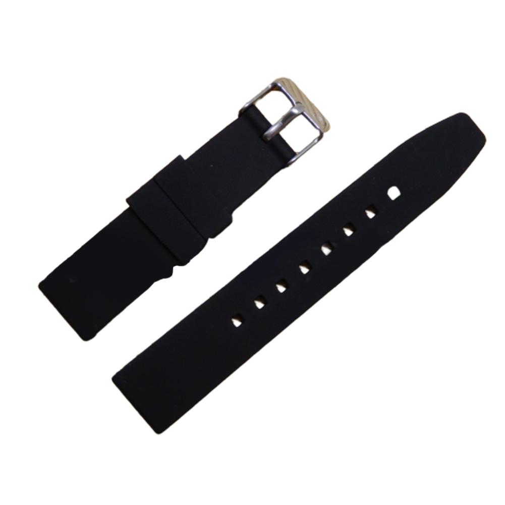 18mm Men Women Soft Silicone Watchband Universal Breathable Watch Strap