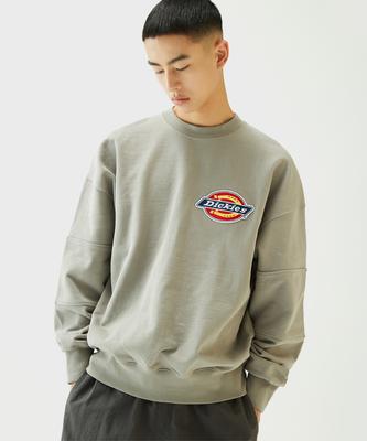 Iconic Logo Double Elbow Sweatshirt Grey