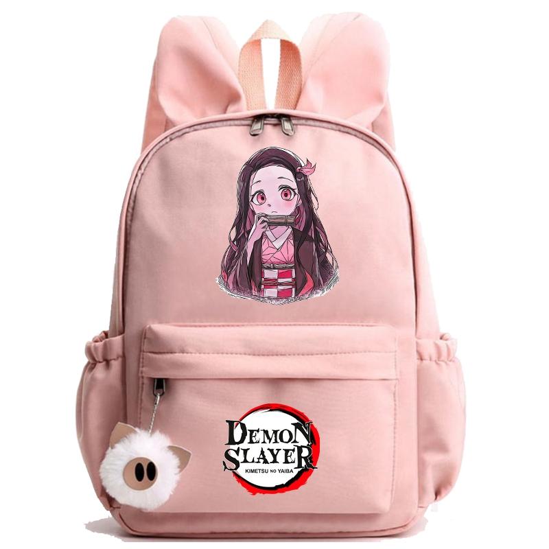 Anime Demon Slayer Backpack Teenager Girl Boy Backpack Schoolbag Back To School Bookbag Men Women Leisure Travel Bag Daily Bag