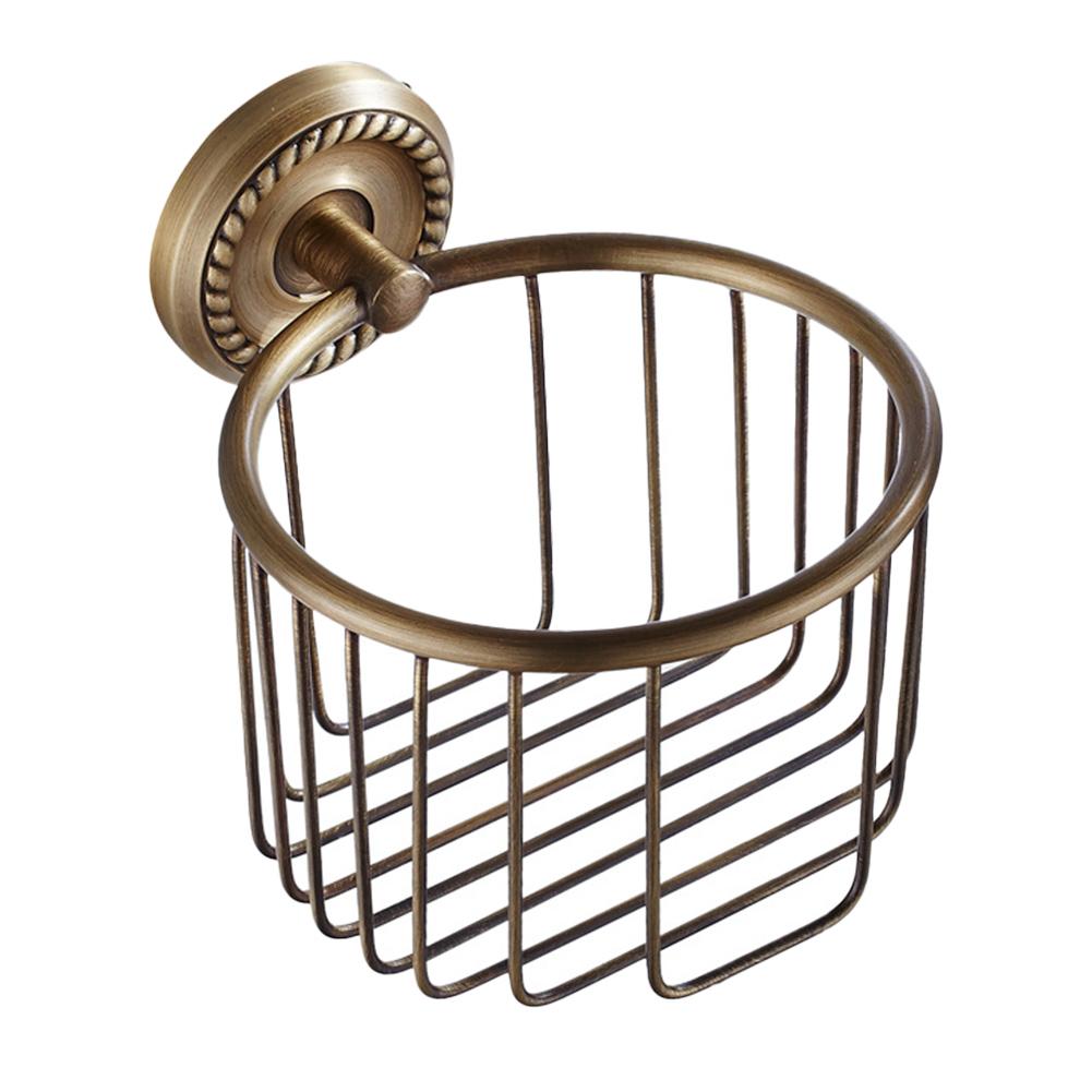 

Vintage Copper European Style Bathroom Toilet Paper Storage Basket Bathroom Organize The Tissue Basket