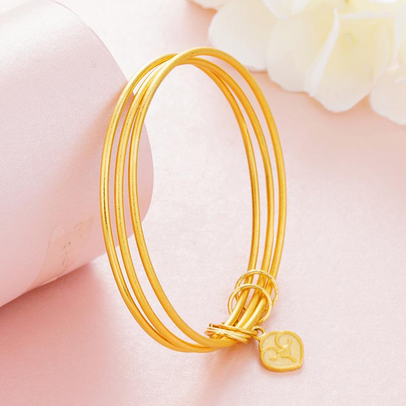 Sansheng Sanshi Imitation Fashion Versatile Three-circle Velvet Bracelet