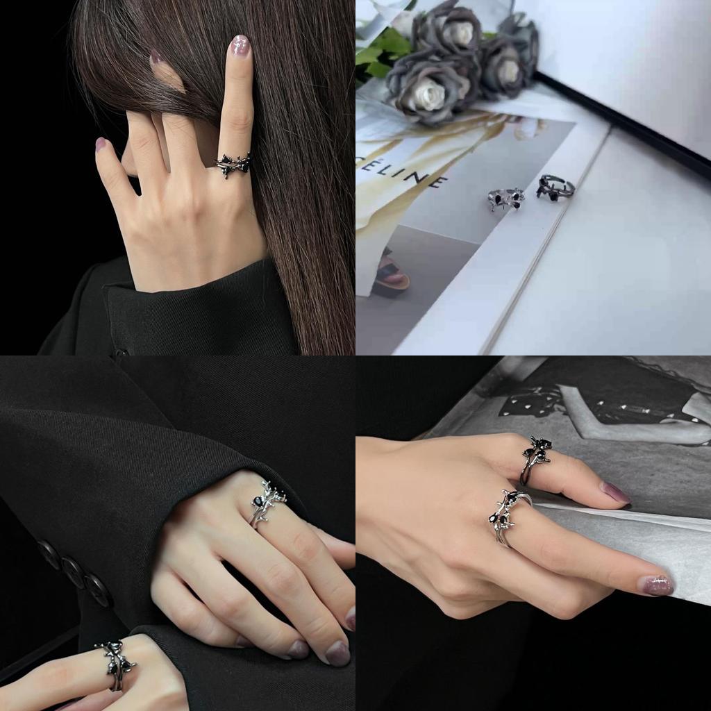 Elegant Adjustable Open Ring With Geometric Design For Women Fashion Accessory 2023