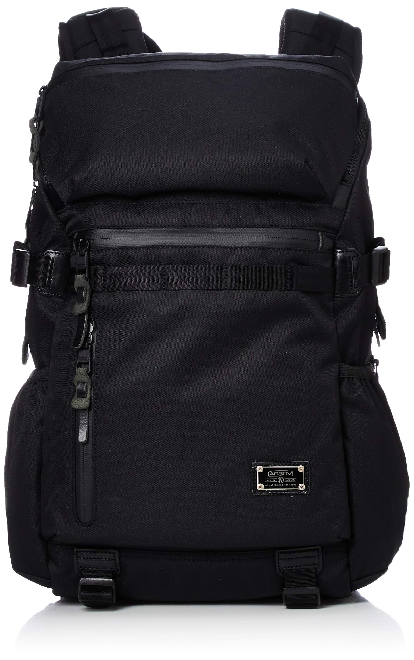 

[Assob] Backpack, School, PC Bag, PC Storage, CORDURA DOBBY 305D ROUND ZIP BACK PACK, S Size, Men s, BLACK, One Size