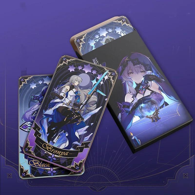 14pcs/set Anime Cosplay Honkai Star Rail FABLE OF STARS Tarot Board Game Props Play Cards March 7th Bronya Dan Heng Diy Accessories