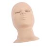 Detachable Single Fold Eyelid Lash Mannequin Head Silicone Eyelash Training Model for Makeup Practic