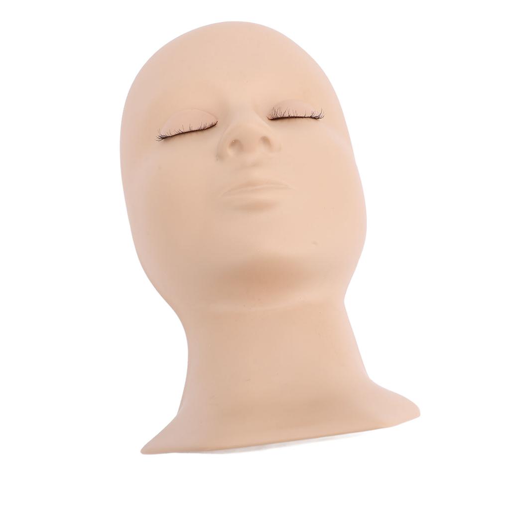 Detachable Single Fold Eyelid Lash Mannequin Head Silicone Eyelash Training Model for Makeup Practic