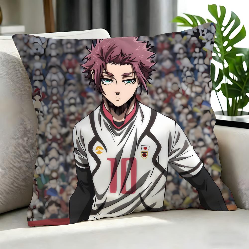 Anime Blue Lock Cushion Cover Cushion Cover Set 4Pcs 50X50 45X45 40X40 Pillowcase Decorative Sofa Home Decor