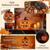 Stained Glass Pumpkin Halloween Decorative for Home Decor