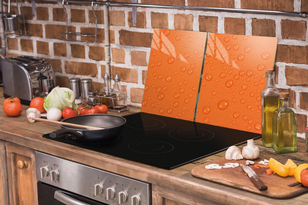 SZKLANA PŁYTA OCHRONNA DESKA 75x52 KROPLE