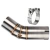 60.5mm Exhaust Mid Pipe Stainless Steel Modification Replacement for Ducati 959 Panigale V2