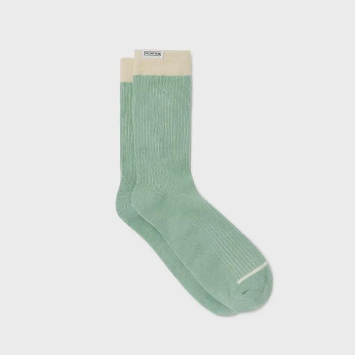 LABEL POINT LONG SOCKS - L/GREEN (P255ASO201)